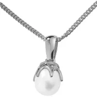 Kohinoor vitguld pärlberlock 123-13V-7