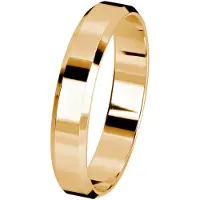 Kohinoor gult guld förlovningsring 4 mm 003-614-190