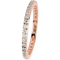 Kohinoor Rosa alliansring i rosèguld med diamanter 933-260P-37B4-175