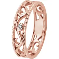Kohinoor 033-252P-02 Diamantring roséguld Laurel 18