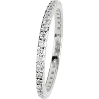 Kohinoor Rosa alliansring i vitguld med diamanter 933-260V-37B4-165