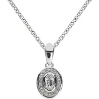 Kohinoor vitguld diamantberlock med topas 123-P9174V