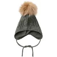 Name it Mössa - Ull - Stickad - NbmWrilla - Glöggbasilika - - 40-44 cm - Mössa