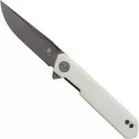 Bestech Bestechman Mini Dundee BMK03H Grey PVD White G10, pocket knife, Ostap Hel Design