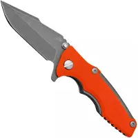Rick Hinderer Knives Rick Hinderer Eklipse 3.0" 20CV Harpoon Spanto Working Finish Orange, pocket knife