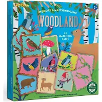 Eeboo Memoryspel - 24 Par - Skog - - One Size - Memoryspel