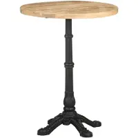 vidaXL Cafébord Ø60x76 cm grovt mangoträ