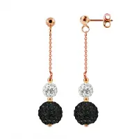 Diadema - Örhängen Pinky Gold - Kollektion Kristall Pärla