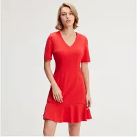 Smart & Joy Minimalistisk klänning i trapeze-jersey