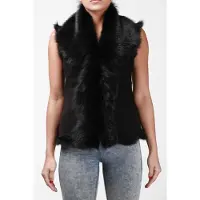 Infinity Leather Toscana Sheepskin Short Gilet-Denver för kvinnor