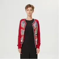 S&J Weekends Cardigan med tryck framtill