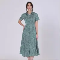 S&J Weekends Skjortklänning med grafiskt vintagetryck