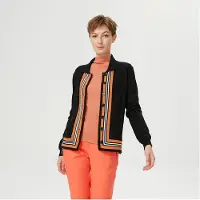 S&J Weekends Cardigan med kontrasterande kanter