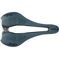 Selle Italia -sadel SLR BOOST GRAVEL TI316, Superflow L (L3), TI 316-skena, Fibra-Tek, Light Gel, 209 g, blå (NY)