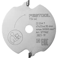 Festool Främre såg 577962; 47x6,35 mm; Z2