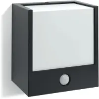 Philips myGarden Macaw - Vägglampa - LED - 3.5 W (motsvarande 30 W) - varmt vitt ljus - kub - svart