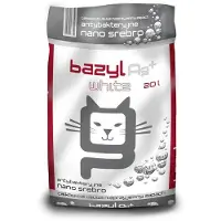 Bazyl Ag+ Compact White 20 liter kattsand med nanosilver