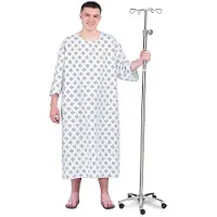 MOM Bata Hospital Patient Och Nätstrumpor Kostym