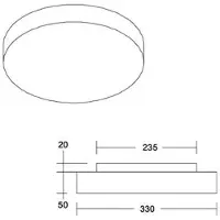 Brumberg LED taklampa Celtis Mini, Brun / rost, Vardagsrum / matsal, Metall, LED-taklampa