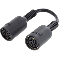 Cavus adapter 8-polig DIN hona 0,15 m svart