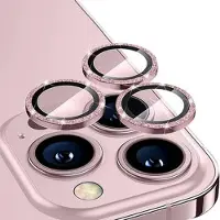 Mtp Products iPhone 16 Pro/16 Pro Max Hat Prince Glitter Kameralinsskydd - Rosa