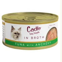Cadilo Daily Delights - tonfisk med ansjovis i buljong - våtfoder katt (70 g)
