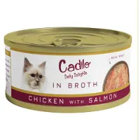 Cadilo Daily Delights - kyckling med lax i buljong - våtfoder katt (70 g)
