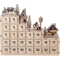 Bloomingville Richie kalender med ljus, natur, plywood