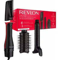 Revlon RVDR5333E Varmluftsborste Svart, Röd med lockfunktion