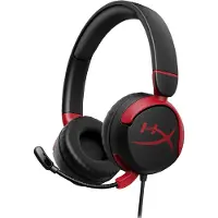 HyperX Cloud Mini - Headset - på örat - kabelansluten - aktiv brusradering - 3,5 mm kontakt - svart