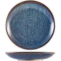 Genware Terra Aqua Blå Djup Coupe Tallrik 28cm
