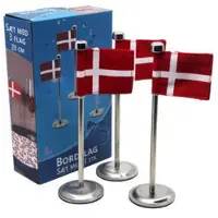 HAAHR & CO Bordsflagga Dannebrog 3 St.