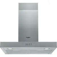 Whirlpool AKR 558/3 IX - Kåpa - skorsten, plan - bredd: 59.8 cm - djup: 45 cm - utsug och återcirkulering (med extra utsugssats) - rostfritt stål