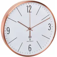 TFA-Dostmann 60.3534.51 DCF Väggklocka 30 cm x 45 mm Koppar Smygande urverk (tystgående)
