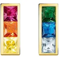 Thomas Sabo Rainbow heritage colourful stones gold örhängen H2250-996-7