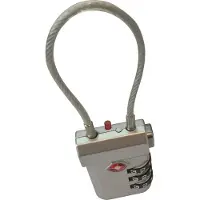 Travelsafe Kombinationslås TSA med kabel