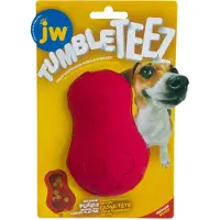 Jw Tumble Teez Treat Toy - Stl. M, röd