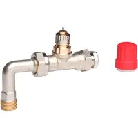 Danfoss RA-K, rörkoppling, Rp 1/2, ventil för inlopp.