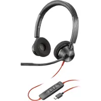 Poly Blackwire 3320, Kabel, Kontor/callcenter, 20 - 20000 hz, 130 g, Headset, Svart