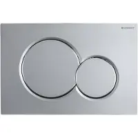 Geberit Sigma01 serviceplatta - 246x164x13mm matt krom/krom