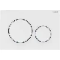 Geberit Sigma20 serveringstallrik - 246x164x12mm vit/matvit