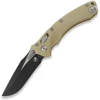 Microtech Amphibian, Fluted G10 Tan