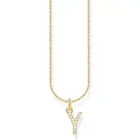 Thomas Sabo 18K guldpläterat bokstavssmycken Y KE2264-414-14