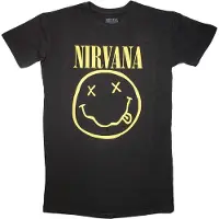Ginza.se Nirvana: Ladies T-Shirt Dress/Yellow Happy Face (Black) (Medium)