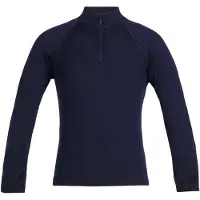 Icebreaker - Underställ barn - K Merino 260 Tech LS Half Zip Midnight Navy för UnisexUll - Barnstorlek 2 år - Marinblå