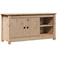 vidaXL Tv-bänk 103x36,5x52 cm massiv furu