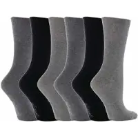 Gentle Grip Mjuk Grepp - 6 Par Dam Sockets med Mjuk Grepp utan Elastik - GG12