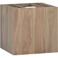 vidaXL Väggmonterat badrumsskåp 46x25,5x40 cm massiv teak