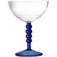 Bloomingville Noemi Cocktailglas, Blå, Glas