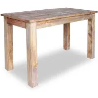 vidaXL Matbord massivt mahognyträ 120x60x77 cm